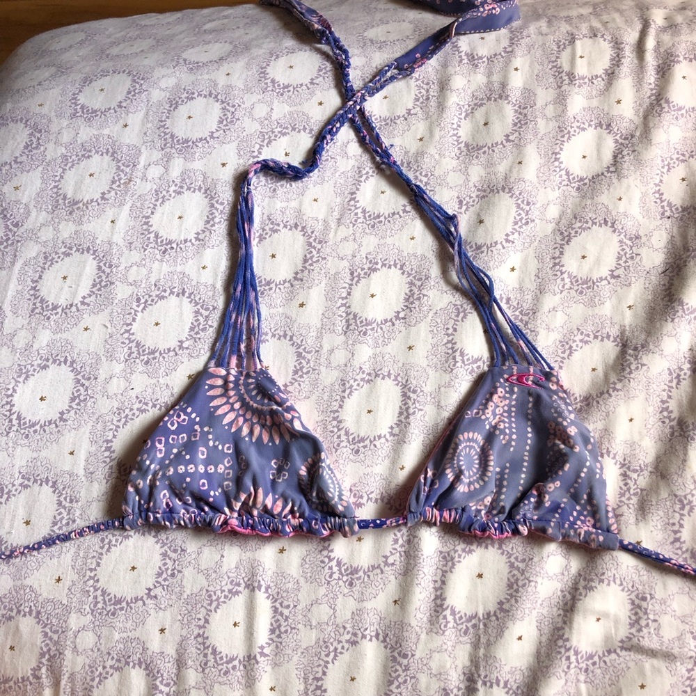 Floral bikini top